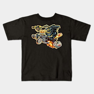 Lava Tiki Hotrod Kids T-Shirt